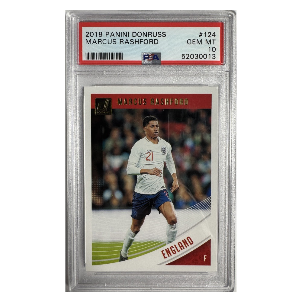 2018 Panini Donruss Marcus Rashford #124 – PSA 10 GEM MT