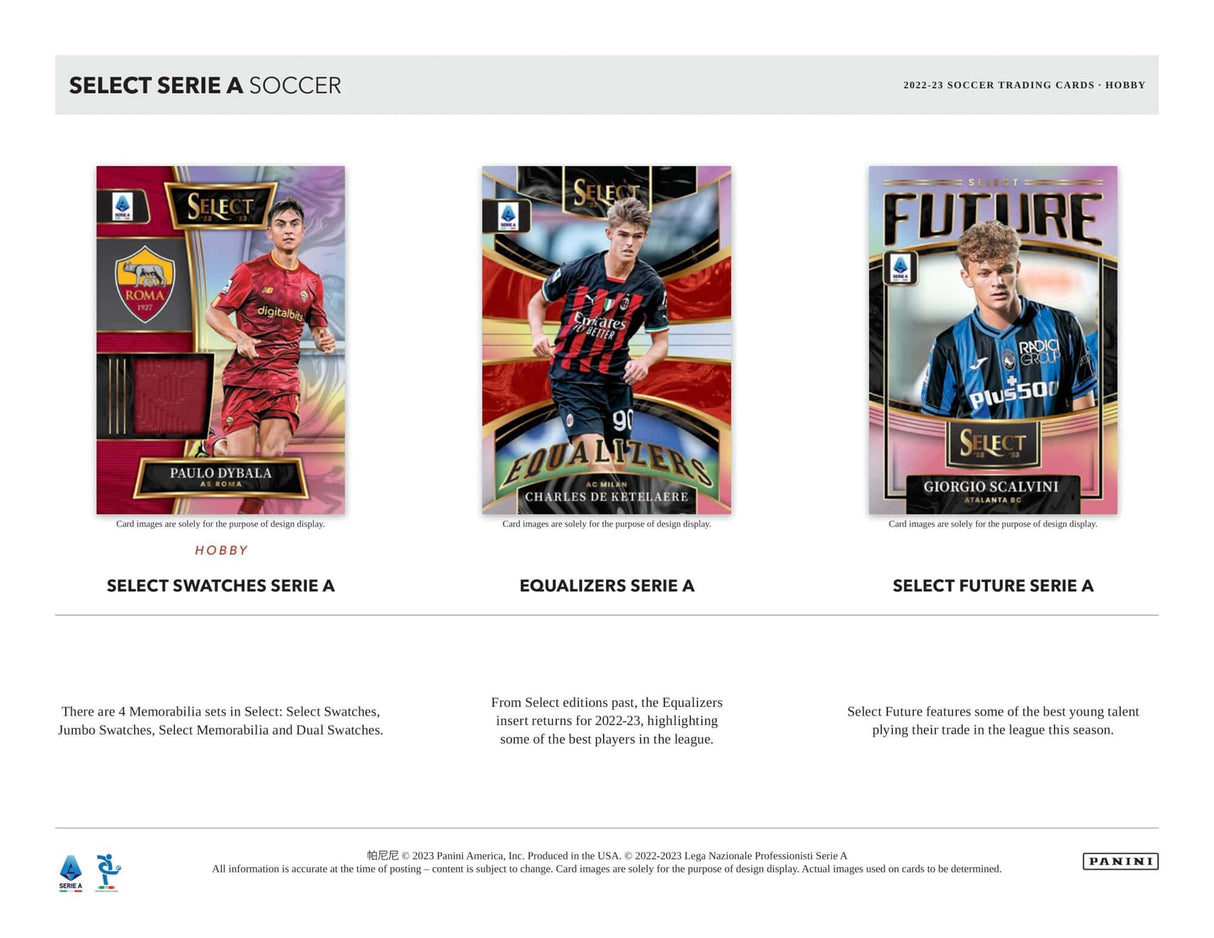 2022/23 Panini Select Serie A Jalkapallo - Pieni laatikko