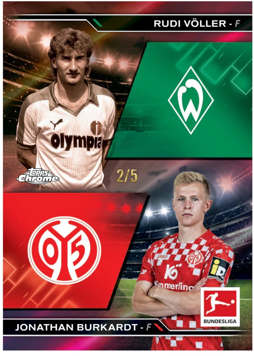 2024/25 Topps Chrome Bundesliiga Hobby Box - Nimikirjoitus, linssit ja lisäosat