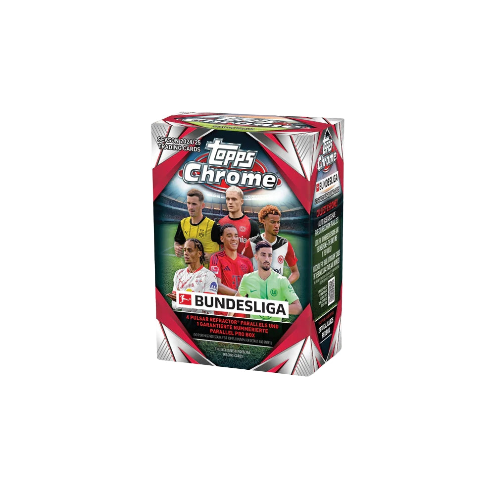 2024-25 Topps Chrome Bundesliga Soccer Value Box – Rookies, Inserts & Autographs