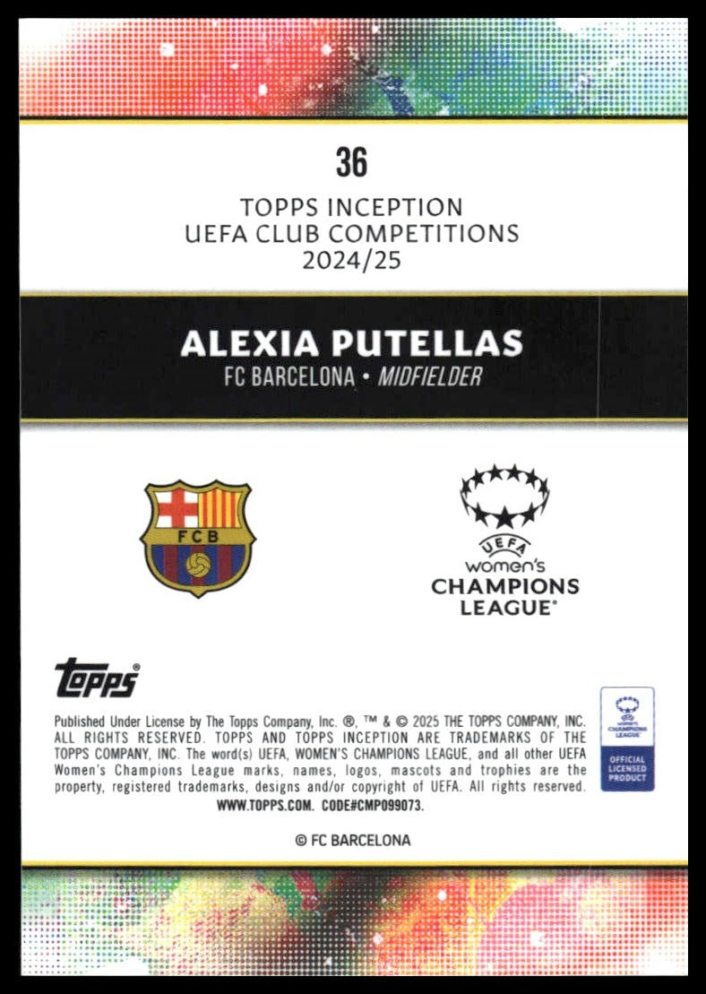 Alexia Putellas - Perus - Topps Inception UCC 24/25