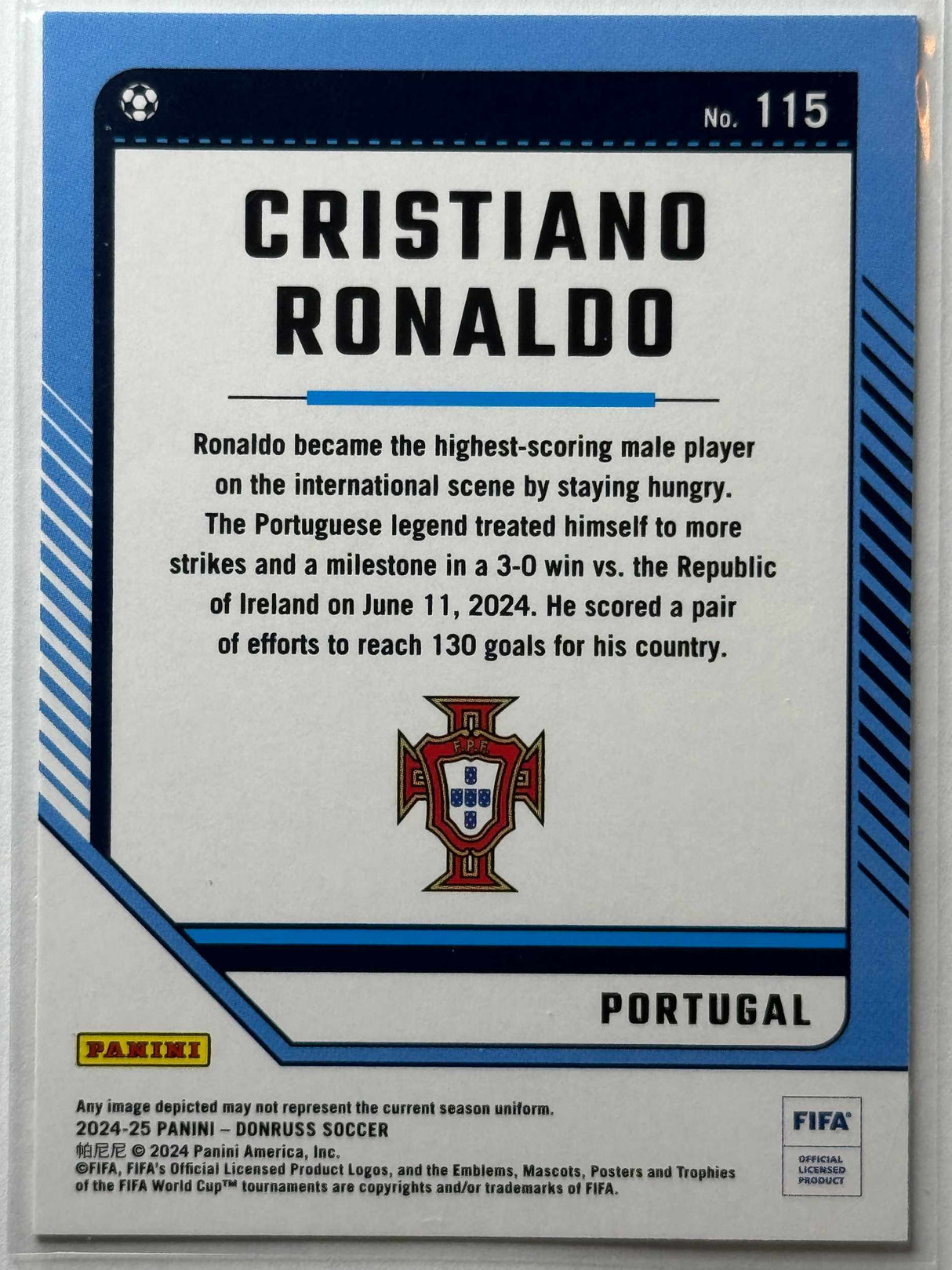 Cristiano Ronaldo - Pohja - Panini Donruss 24/25