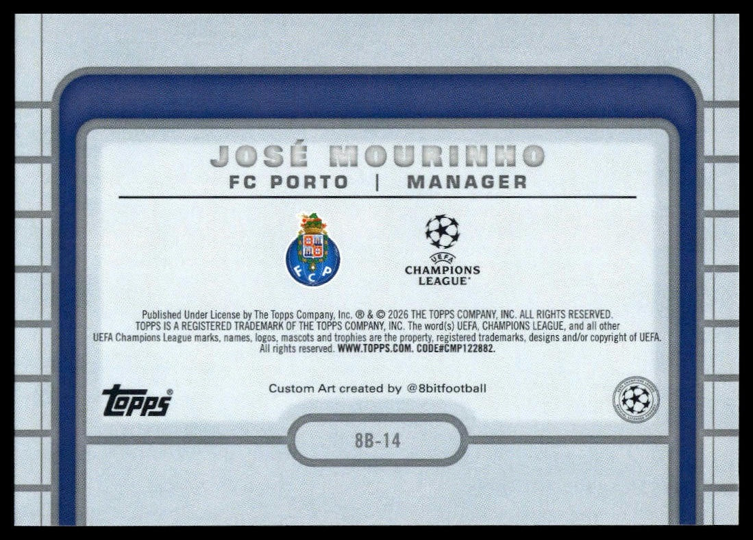 José Mourinho - 8-bittinen - Topps Flagship 25/26
