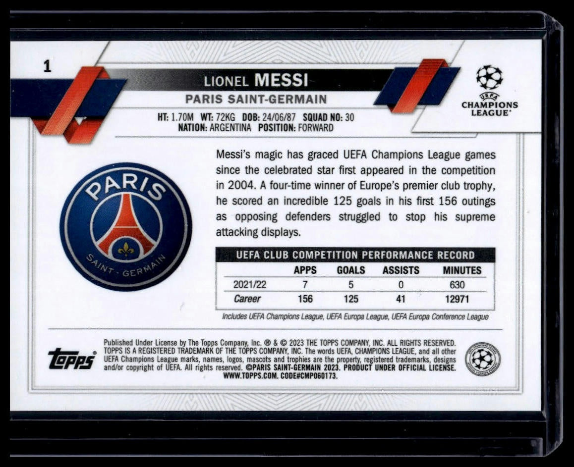 Lionel Messi - Perus - Topps Chrome UCL 22/23