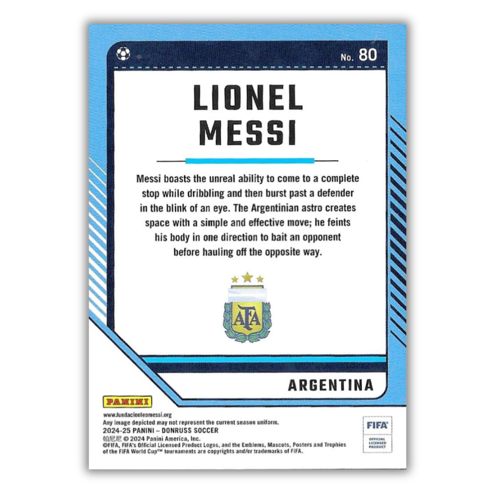 Lionel Messi - Argentina - Panini Donruss Soccer 24/25