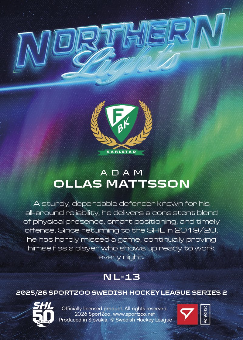 NL-13 Adam Ollas Mattsson FBK NORTHERN LIGHTS
