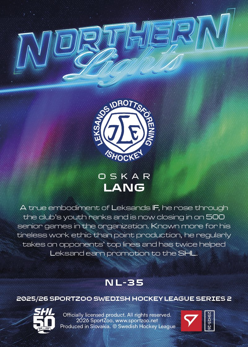 NL-35 H Oskar Lang NORTHERN LIGHTS