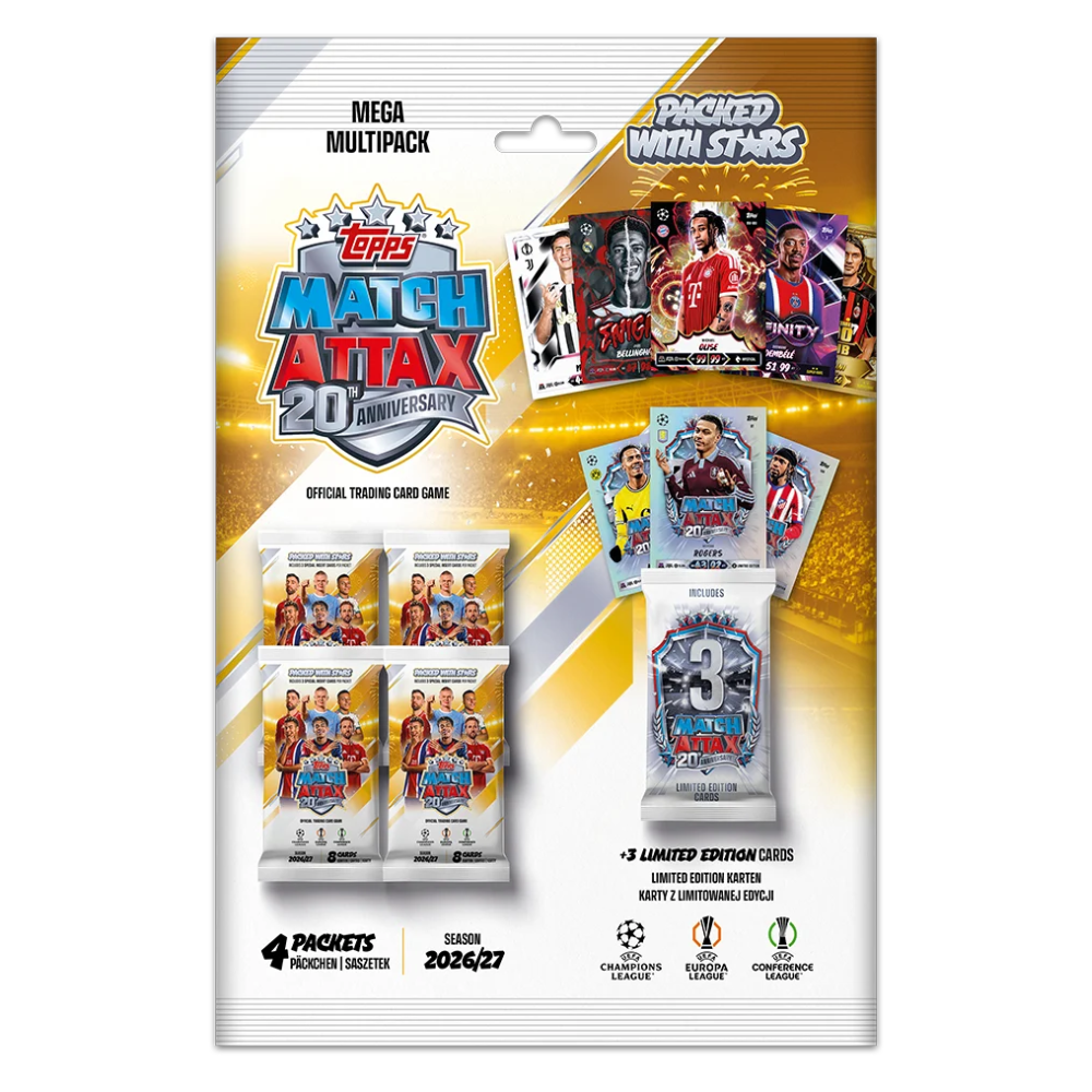 2026-27 Topps Match Attax UCC Mega Multipack Fotboll