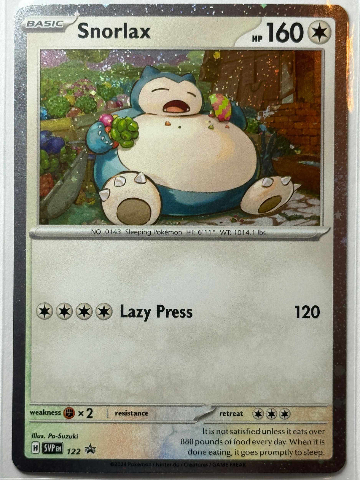 Snorlax Holo - 122 - Promo - Pokémon-kortti