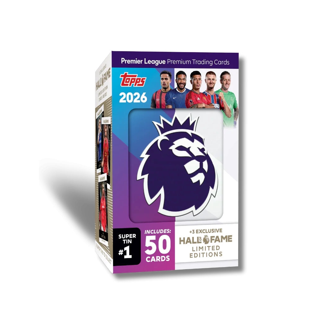 Topps Valioliiga 2025/26 Super Tin - 53 korttia ja rajoitettu erä