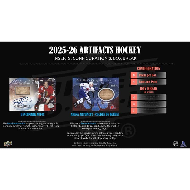 Upper Deck Artifacts 2025-26 Hobby