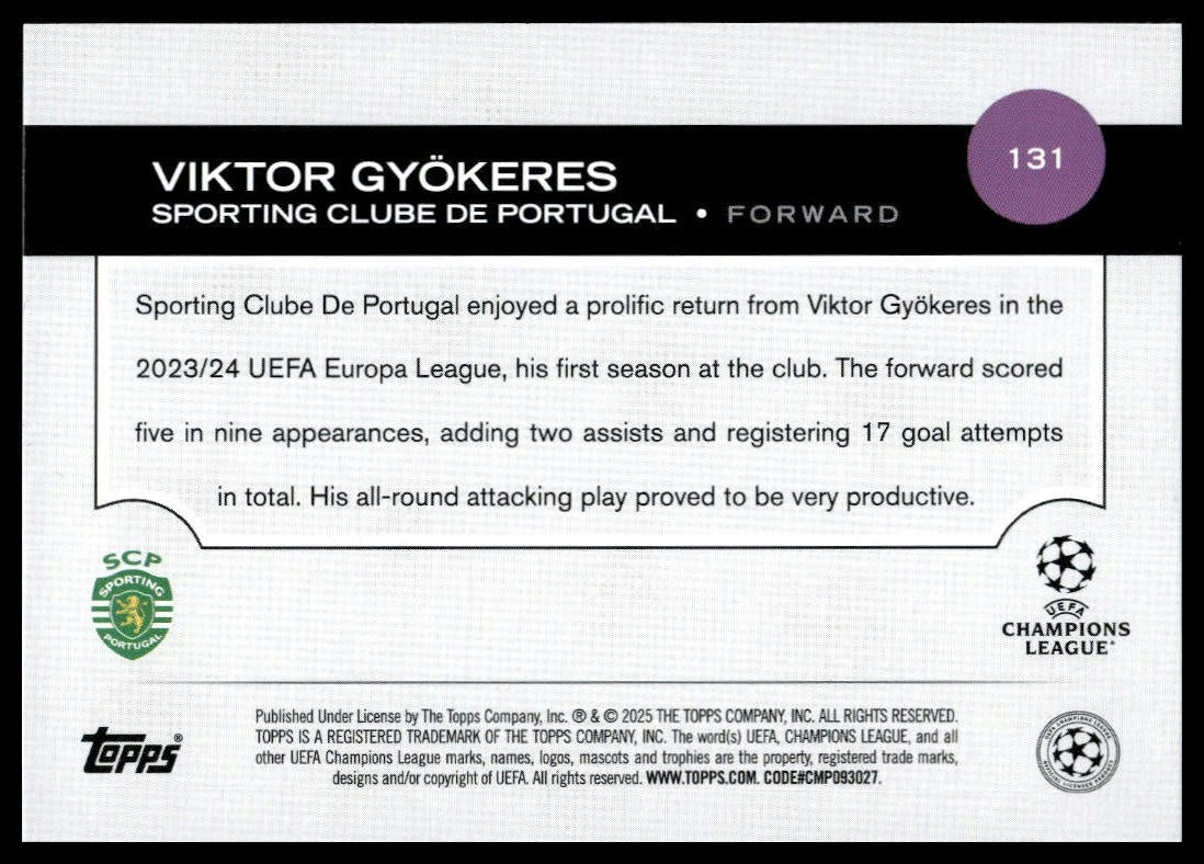 Viktor Gyökeres - Perus - Topps Flagship 24/25