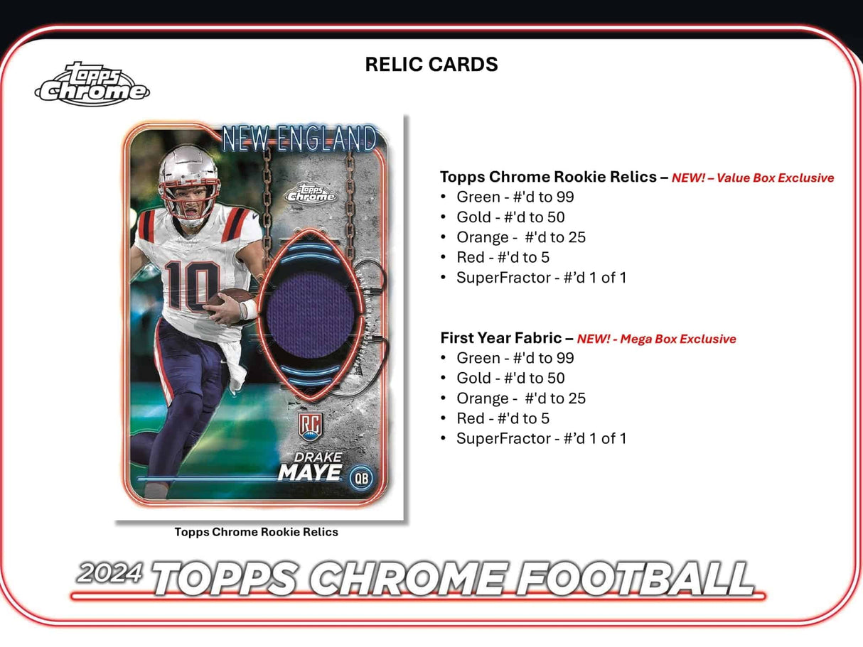 2024 Topps Chrome Football - Mega Box