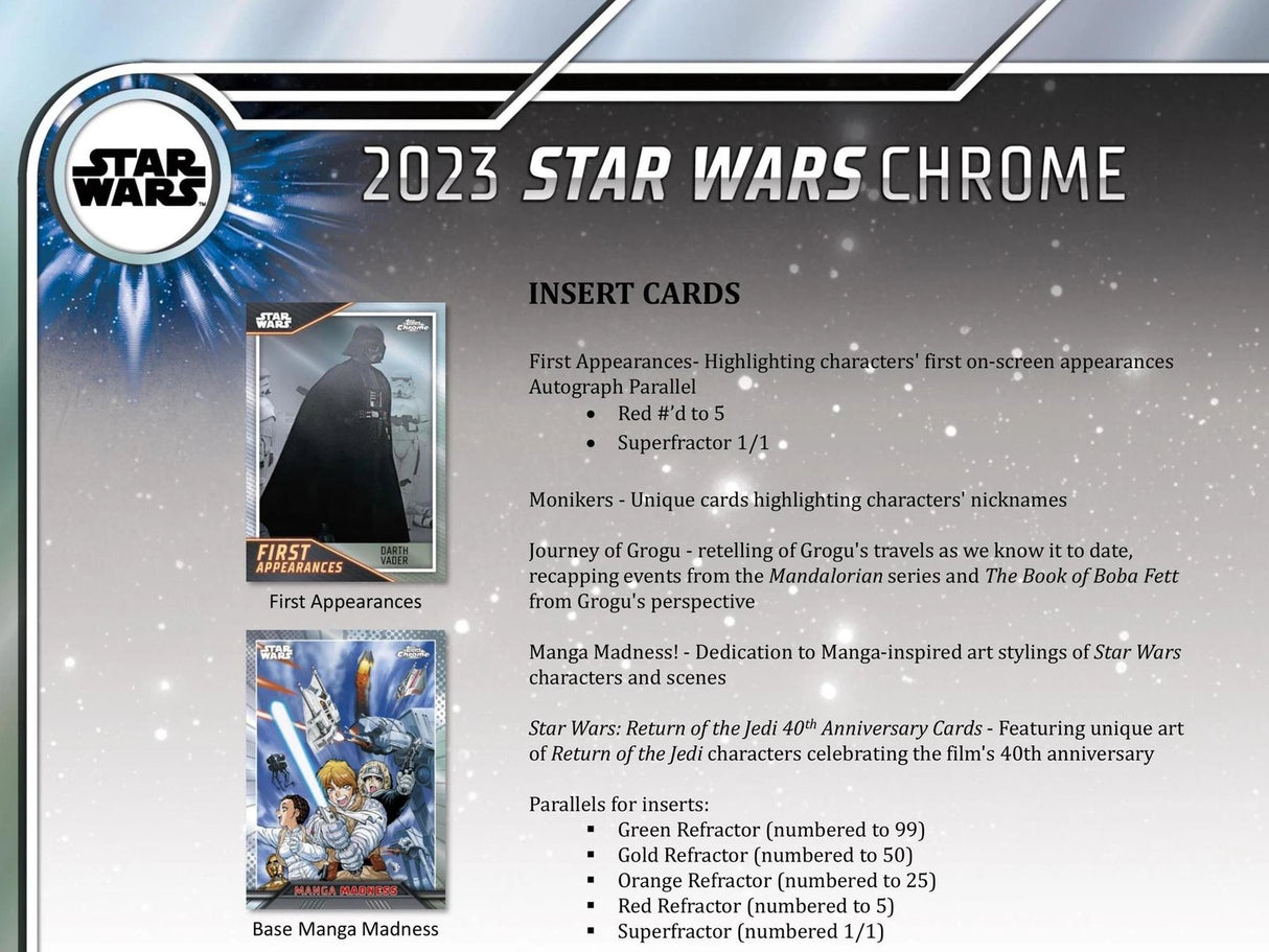 Topps Star Wars Chrome 2023 - Hobby Box