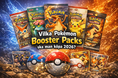 Vilka Pokémon booster packs ska man köpa 2026? Guide för samlare
