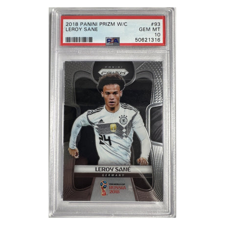 2018 Panini Prizm World Cup #93 – Leroy Sané – PSA 10 GEM MT