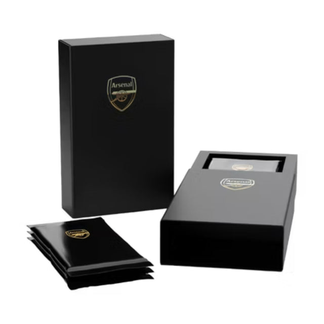 2024-25 Futera Platinum Arsenal FC Hobby Box med premium samlarkort för fotboll och exklusiva kort.