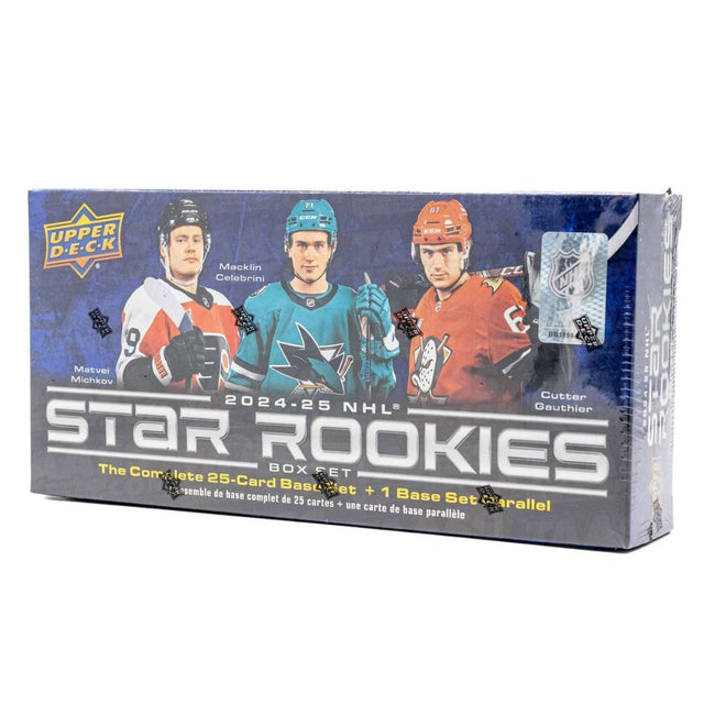 2024/25 Upper Deck NHL Star Rookies Box Set med samlarbilder på säsongens bästa rookies i ishockey.