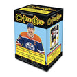 2024-25 Upper Deck O-Pee-Chee Blaster Box med hockeykort, samlarbox för ishockeybilder i retrostil.