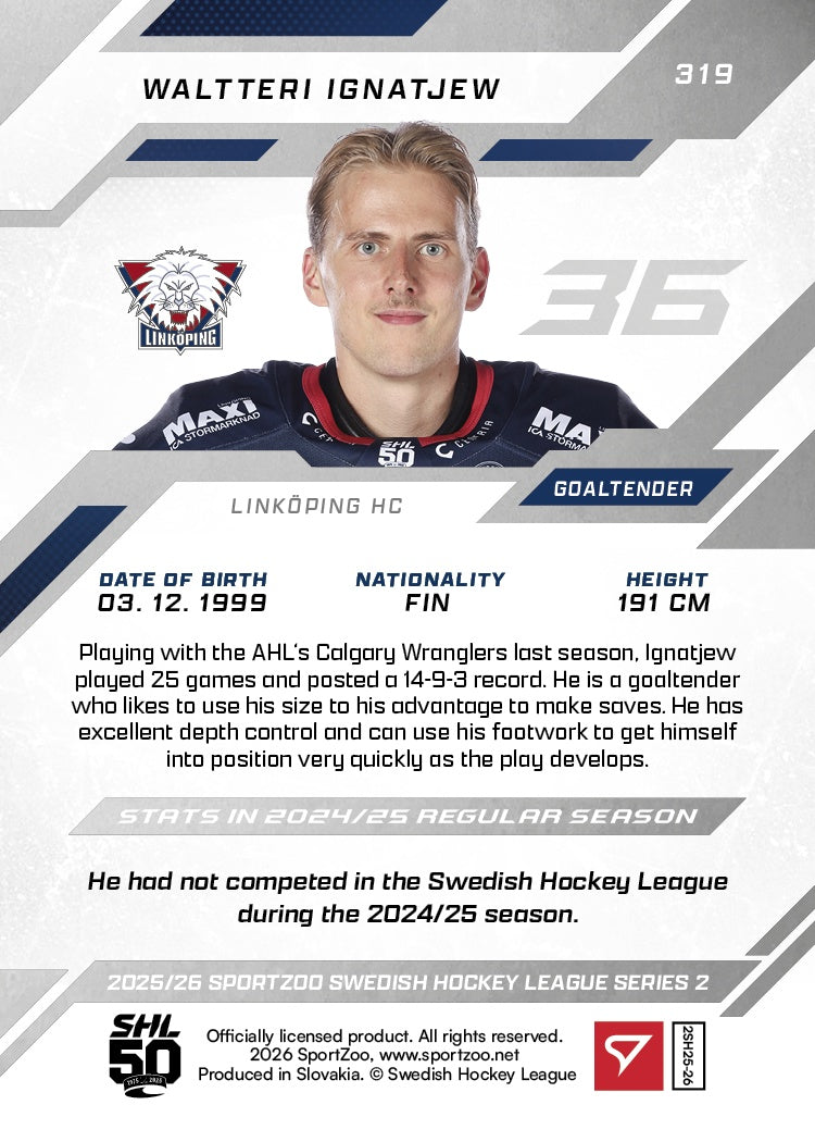 319 LHC Waltteri Ignatjew ALUSTA