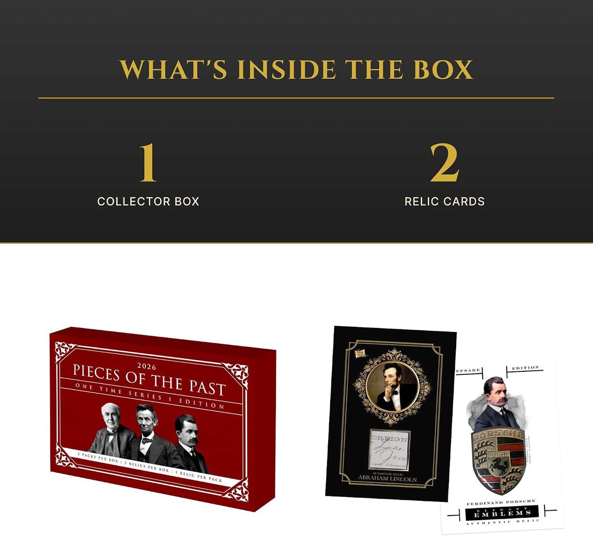 Pieces of the Past One Time Series 1 Edition Trading Card Box