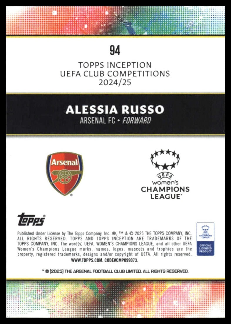 Alessia Russo - Perus - Topps Inception UCC 24/25