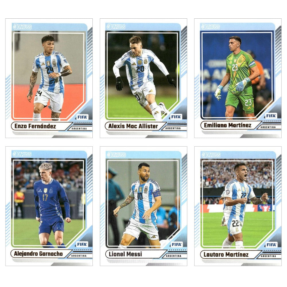 Argentiina - 6 peruskorttia - Panini Donruss Soccer 24/25