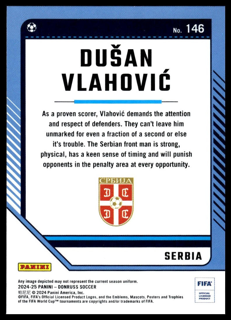 Dusan Vlahovic - Peruskortti - Panini Donruss 24/25