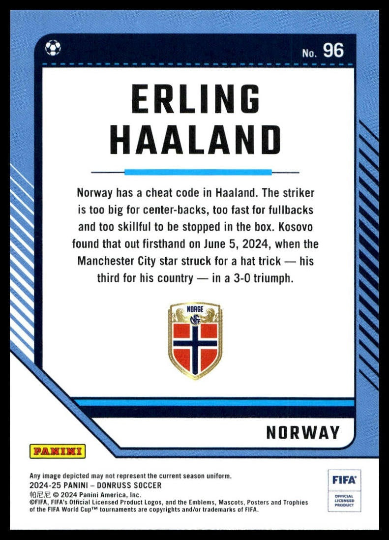 Erling Haaland - Peruskortti - Panini Donruss 24/25