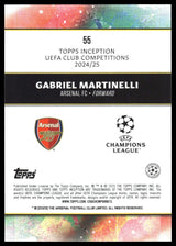 Gabriel Martinelli - Perus - Topps Inception UCC 24/25