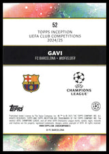 Gavi - Peruskortti - Topps Inception UCC 24/25