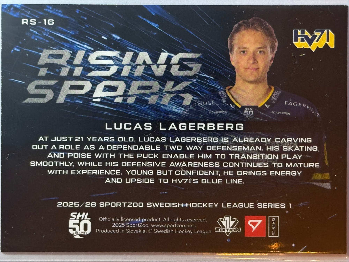 Lucas Lagerberg - Numeroitu 32/65 - Rising Spark