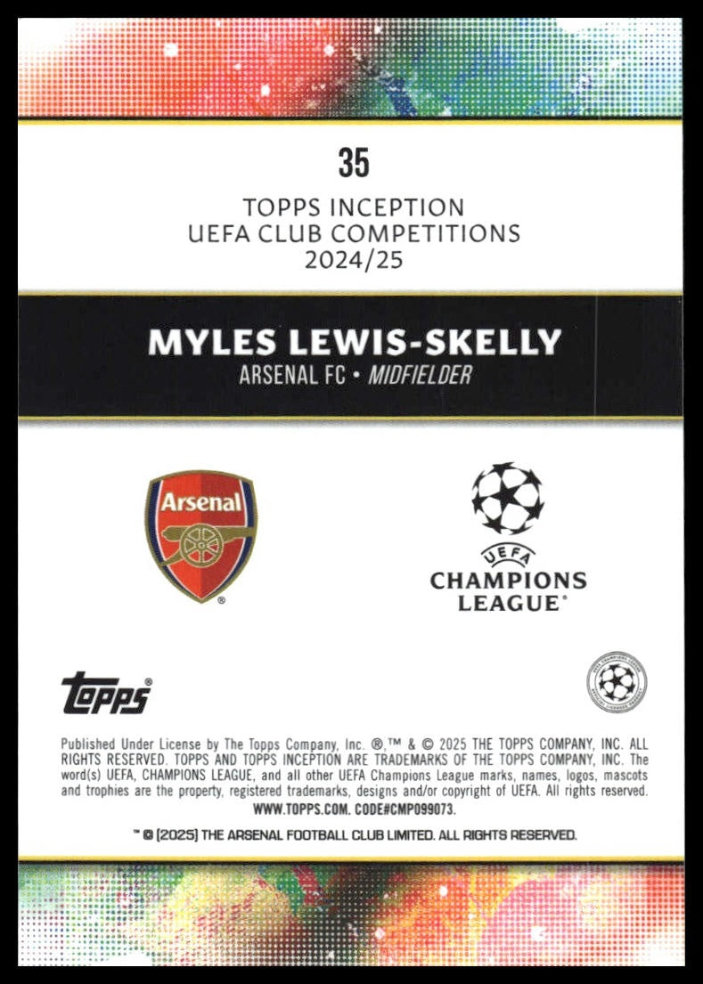 Myles Lewis Skelly - Peruskortti - Topps Inception UCC 24/25