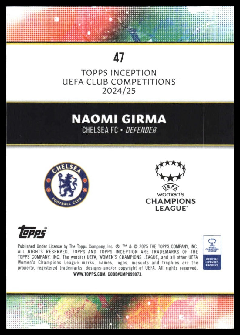 Naomi Girma - Peruskortti - Topps Inception UCC 24/25
