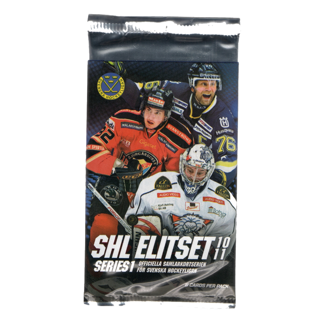 SHL Elitset 10/11 Series 1 Hobby Pack, samlarbilder med svenska hockeyligan, oöppnat paket för samlare.