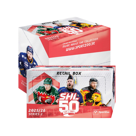 SportZoo SHL 2025/26 Series 2 Retail Box med hockeykort, officiella samlarkort för Svenska Hockeyligan.