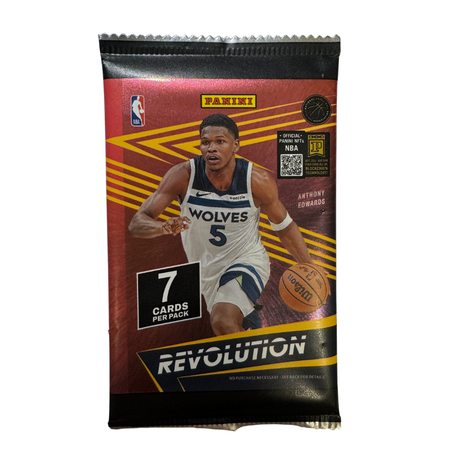 Panini Revolution Basketball 2024/25 Mega Pack samlarbilder, basketkort i förseglad förpackning för NBA-samlare.