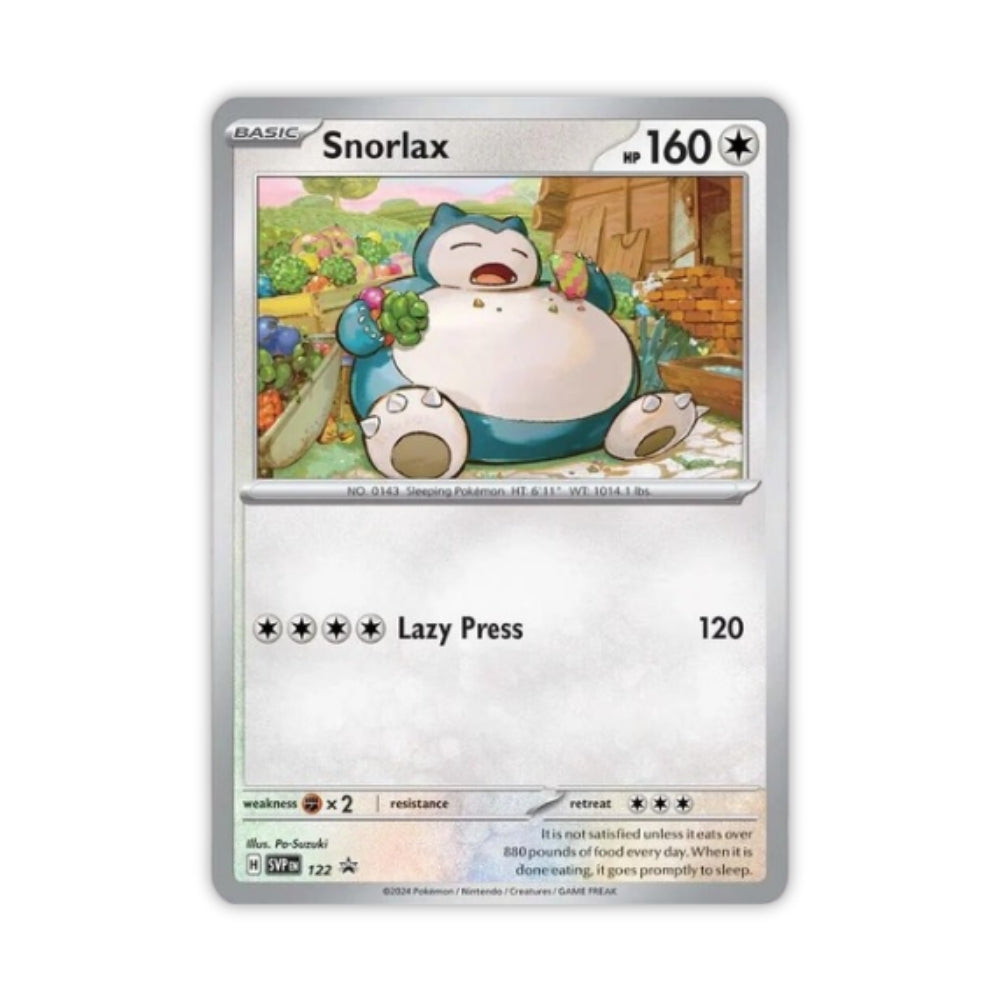 Snorlax - 122 - Scarlet &amp; Violet -promo - Pokemon-kortti
