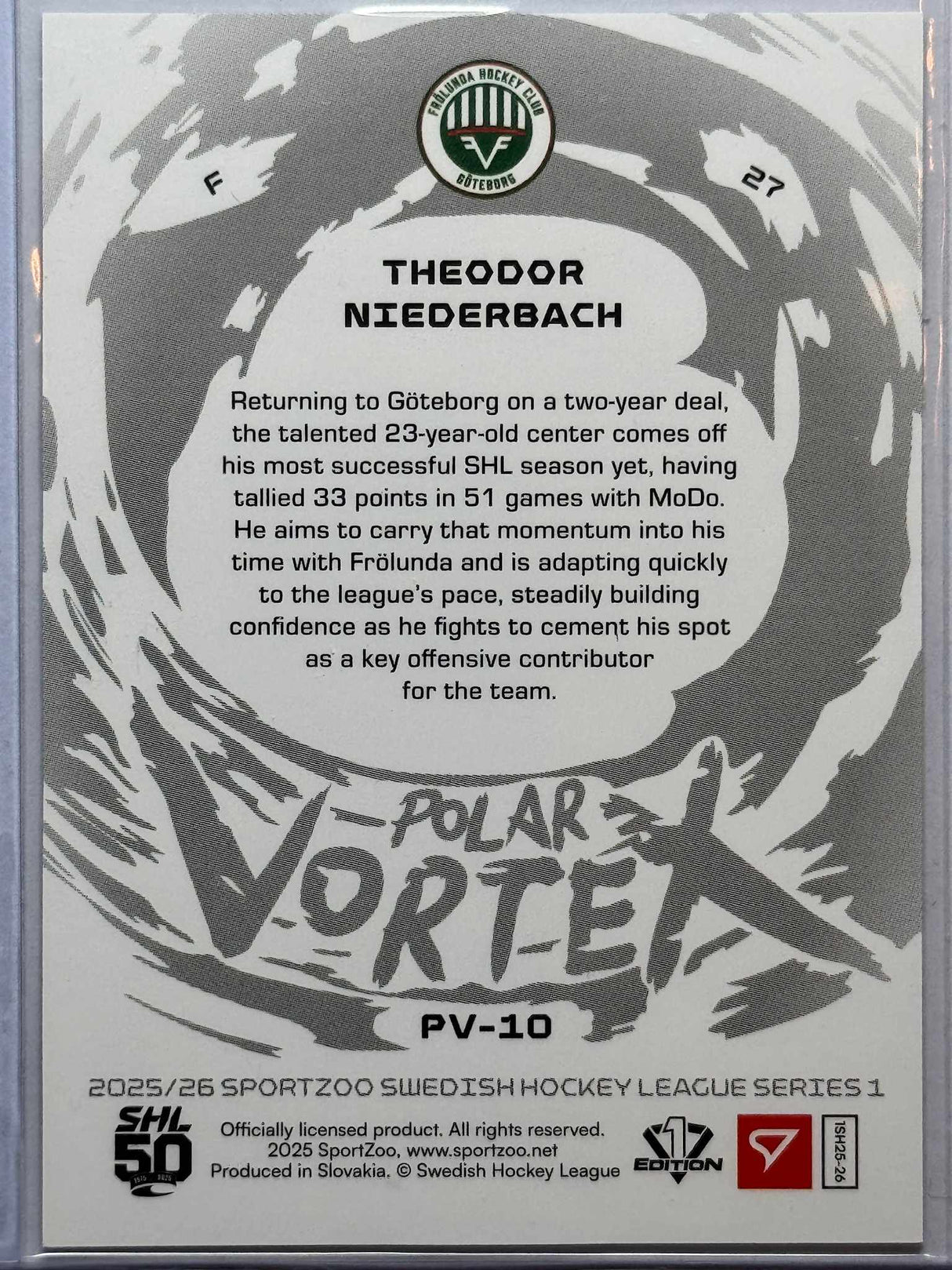 Theodor Niederbach - Numeroitu 94/99 - Polar Vortex