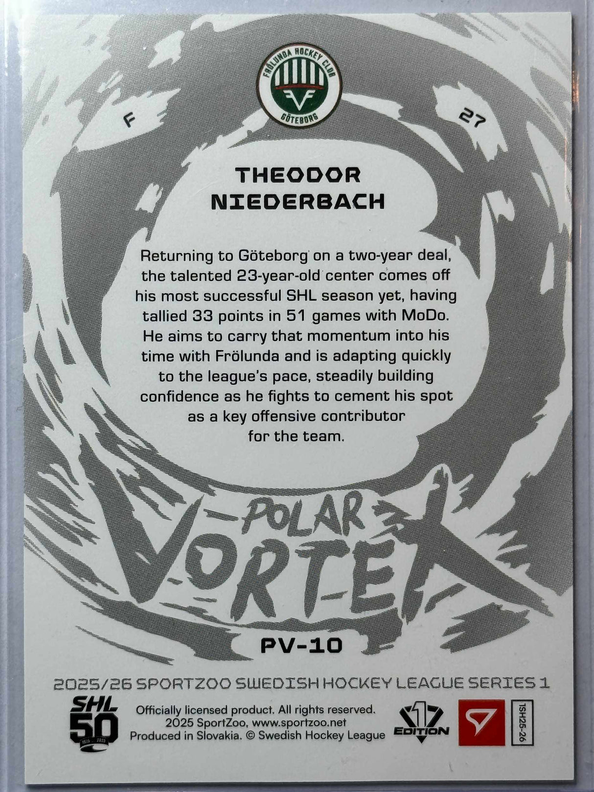 Theodor Niederbach - Numeroitu 95/99 - Polar Vortex