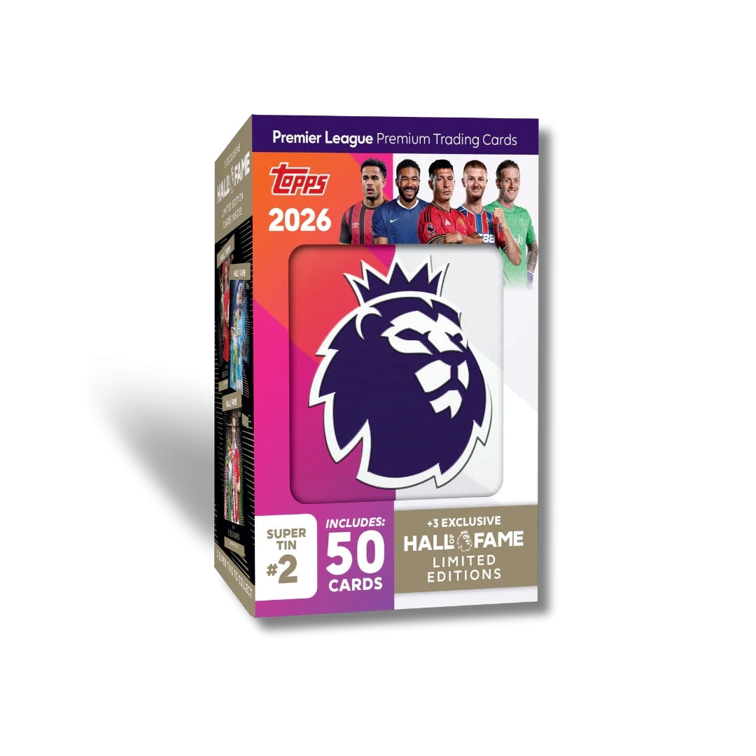 Topps Valioliiga 2025/26 Super Tin - 53 korttia ja rajoitettu erä 