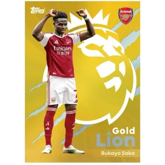 Topps Premier League 2026 Eco Pack med 25 fotbollskort och 2 Limited Edition-kort för samlare.
