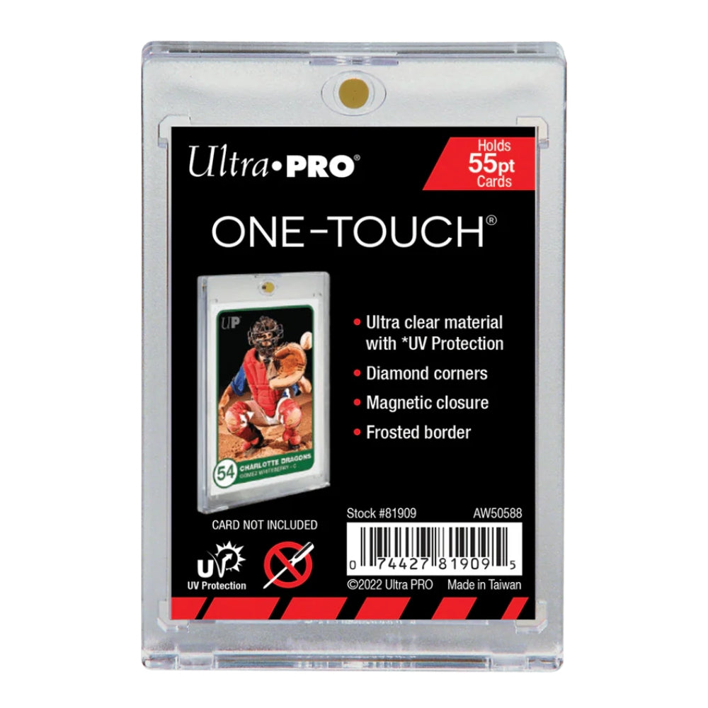 Ultra PRO One Touch 55pt UV magnetisk korthållare för samlarkort med UV-skydd.