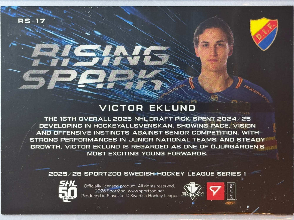 Victor Eklund - Numeroitu 36/65 - Rising Spark