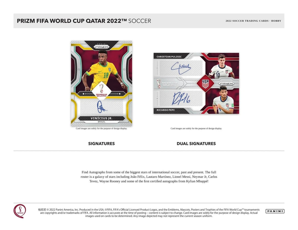 2022 Panini Prizm FIFA World Cup Qatar Soccer - Hobby Box
