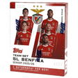 Obruten hobby box med Topps Benfica Team Set fotbollskort 2025/26 för samlare.