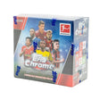 Topps Chrome Sapphire Edition Bundesliga fotbollskort i obruten hobby box för samlare.